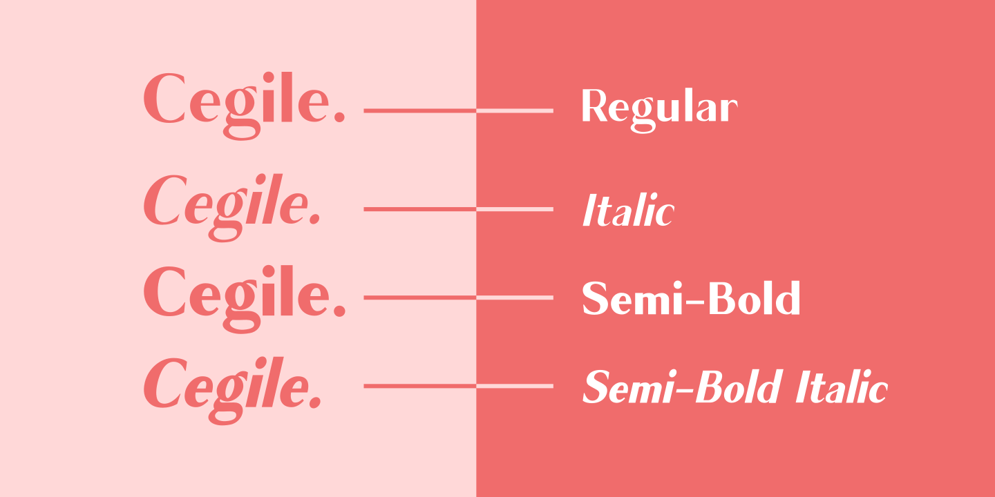 Cagile Regular Font preview